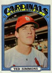 1972 Topps Baseball Cards      154     Ted Simmons